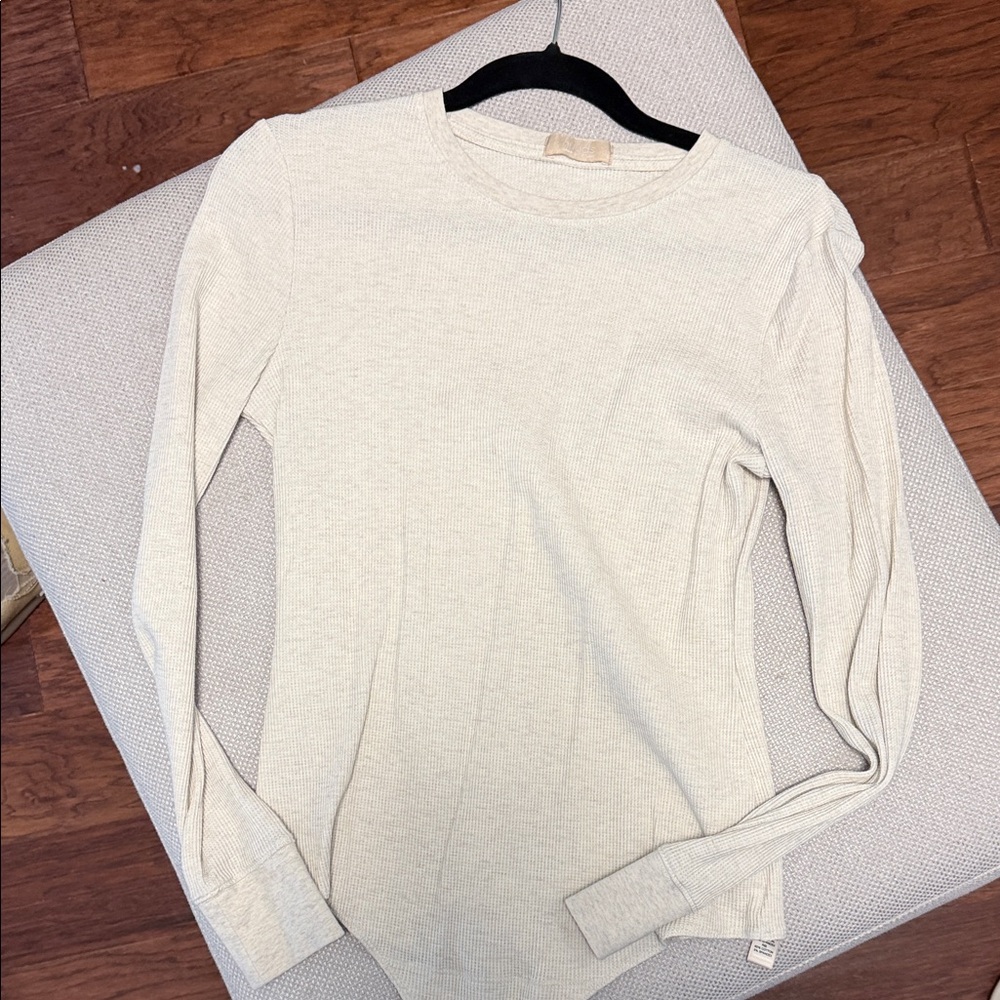 nuuds Cream Long Sleeve Bodysuit